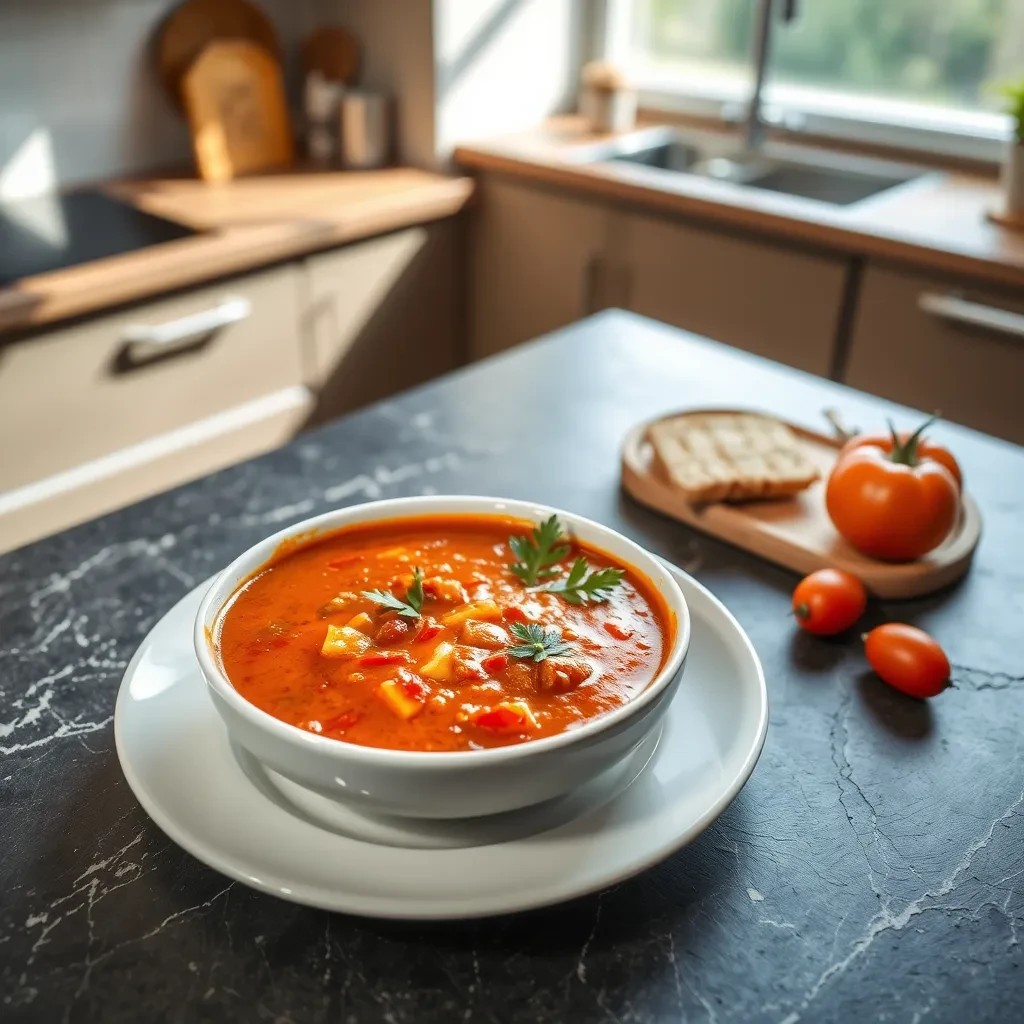 Flavorful Spicy Tomato Soup recipe