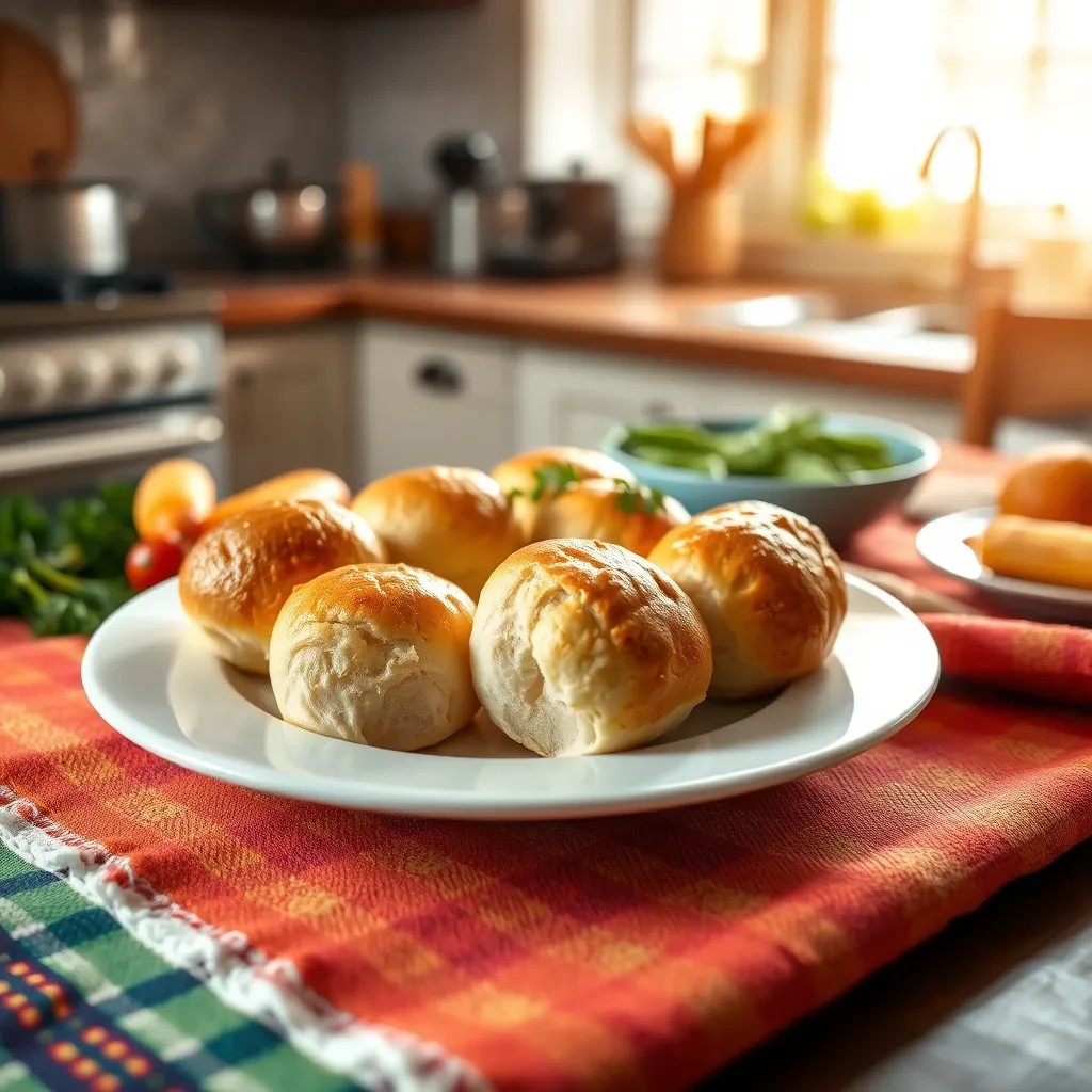 Fluffy Homemade Dinner Rolls recipe