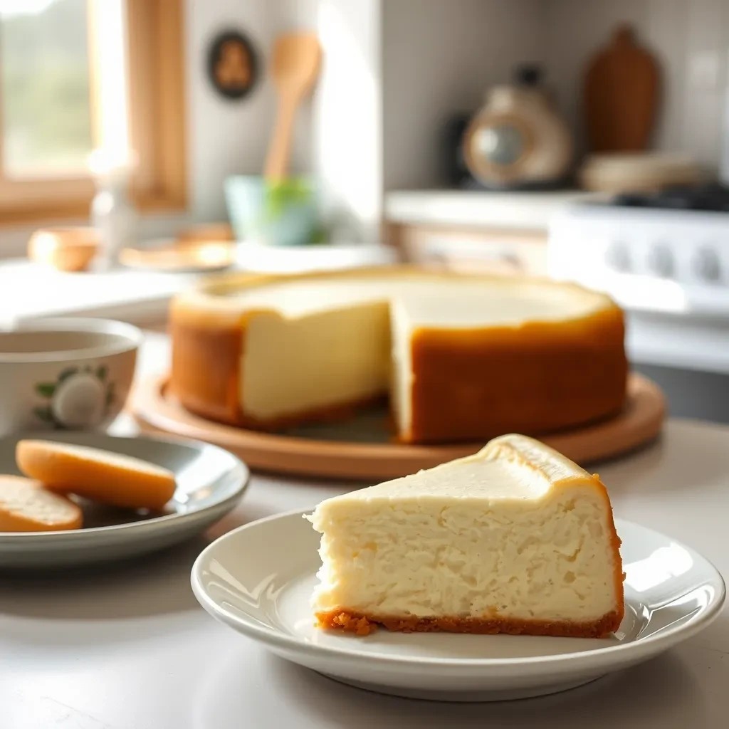 Fluffy Vanilla Cheesecake recipe