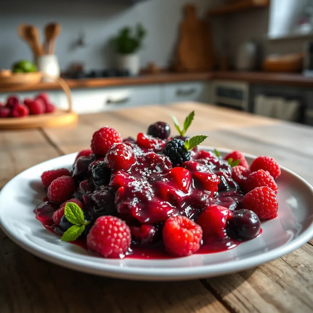 German Berry Compote with Raspberries recipe