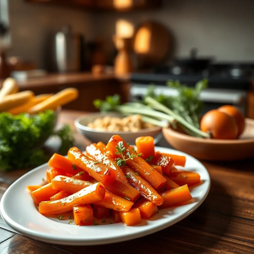 Ginger-Infused Honey Glazed Carrots recipe