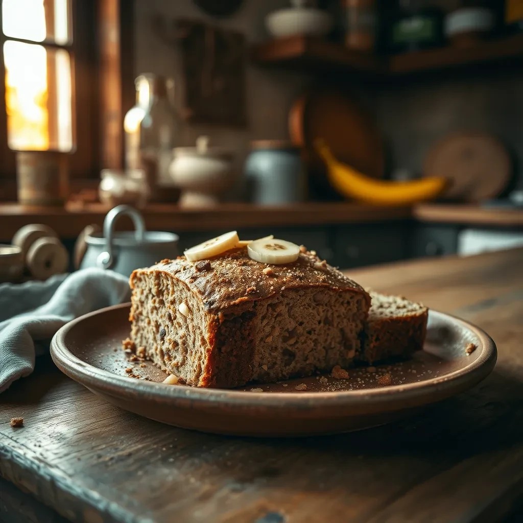 Healthy Banana Sour Cream Bread recipe