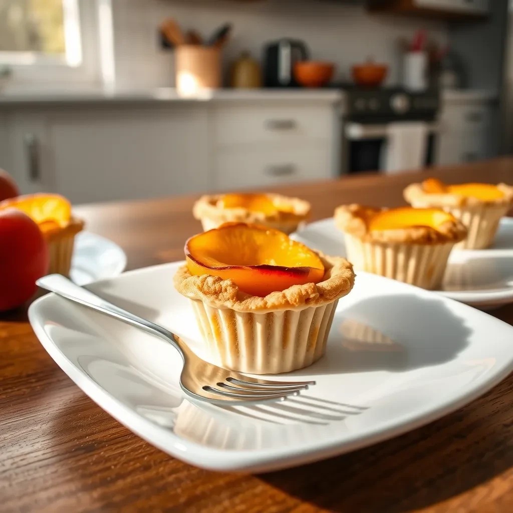 Healthy Mini Peach Pies recipe