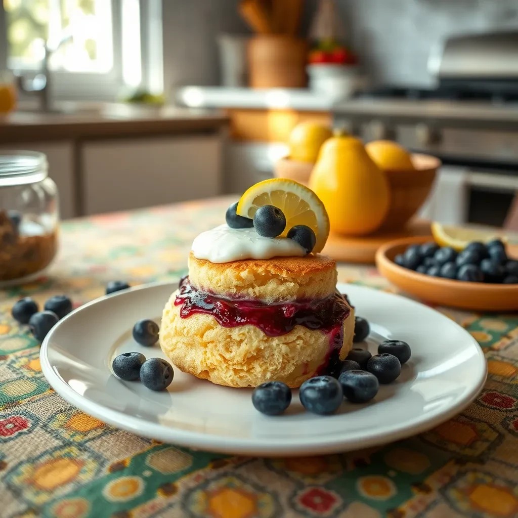 Lemon Blueberry Shortcake Delight recipe