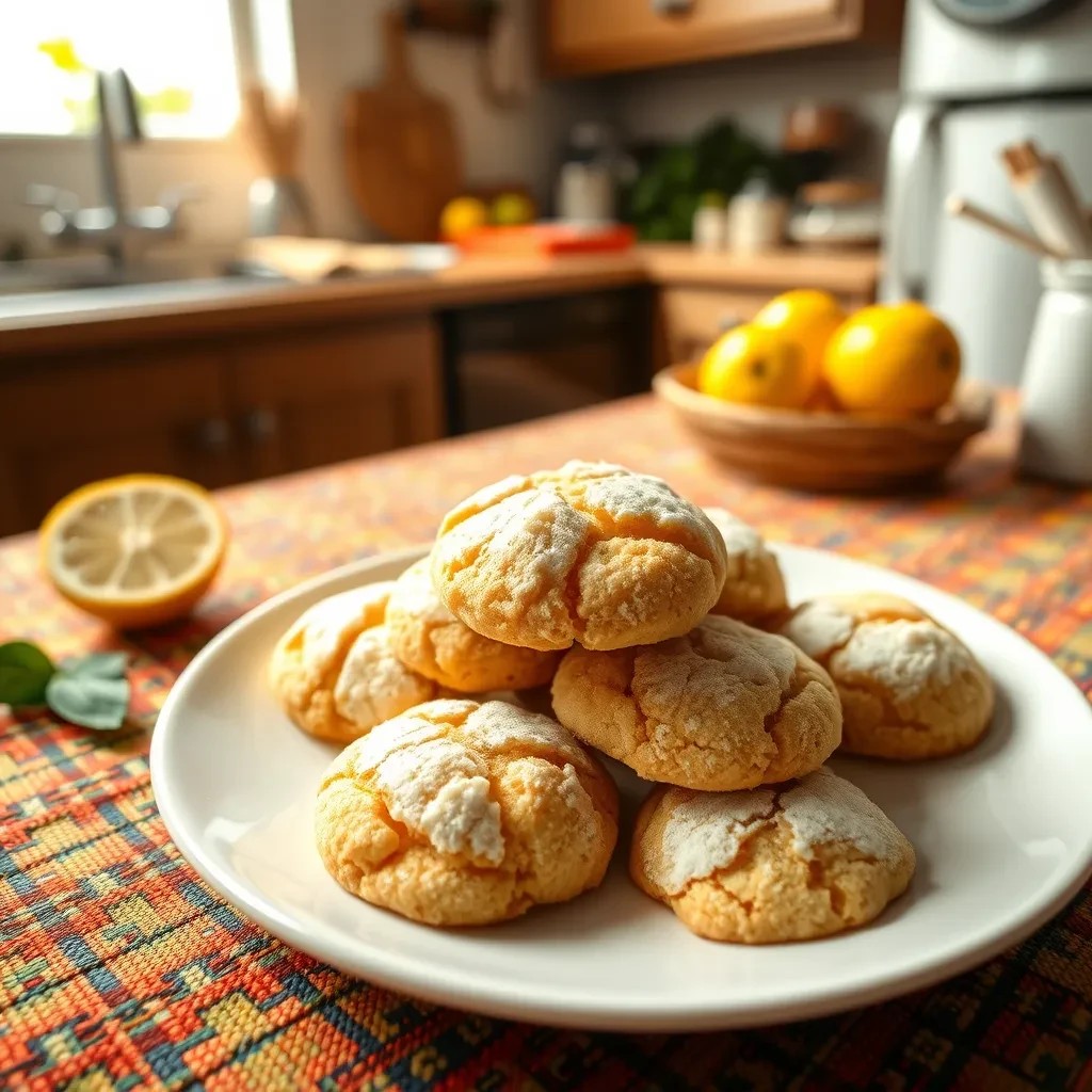 Lemon Crinkle Cookies recipe