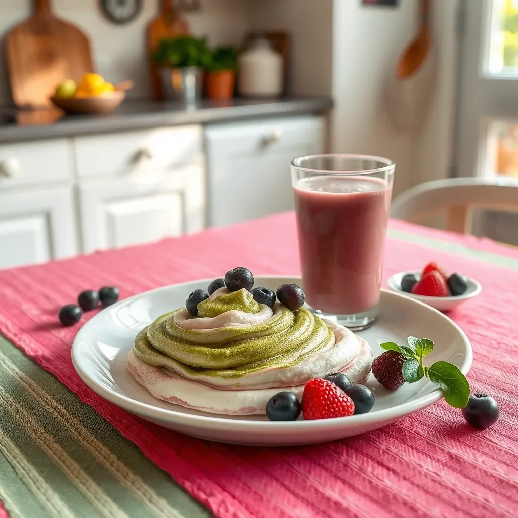 Matcha Berry Smoothie Swirl recipe