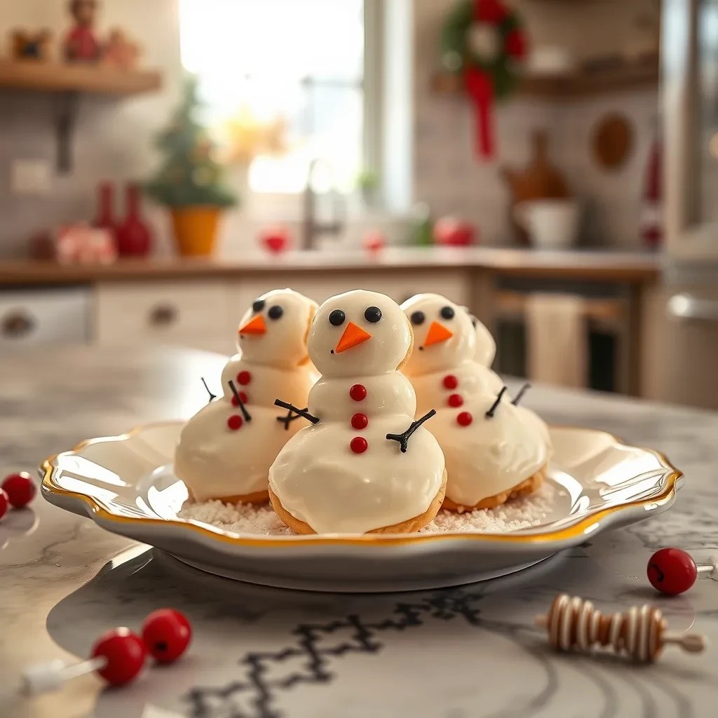 Melted Snowman Cookies recipe