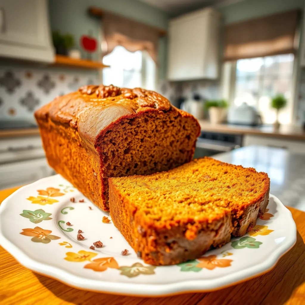 Moist Pumpkin Banana Bread recipe