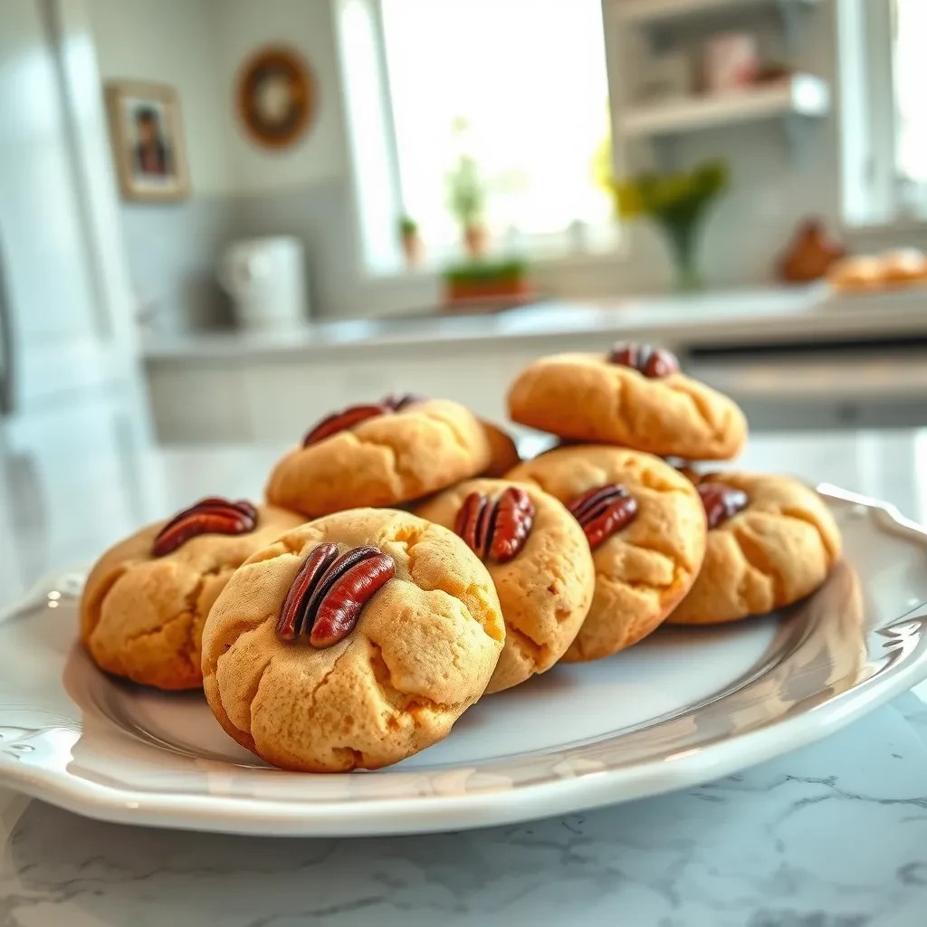 Pecan-Studded Danish Butter Cookies recipe