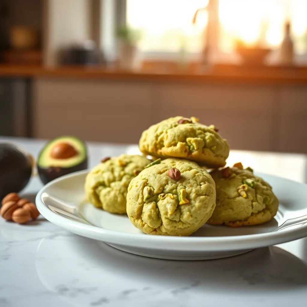 Pistachio Avocado Cookies recipe