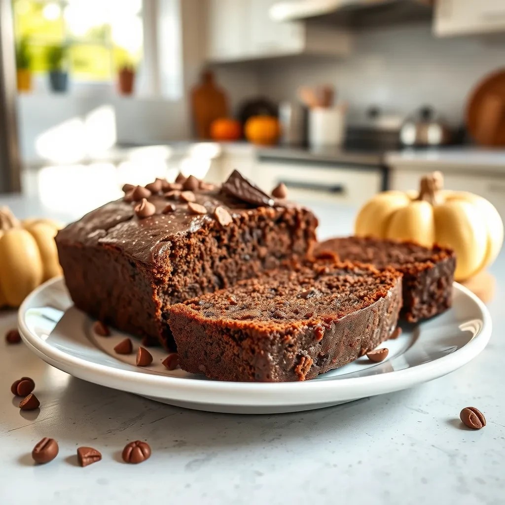 Pumpkin Chocolate Fudge Bread recipe