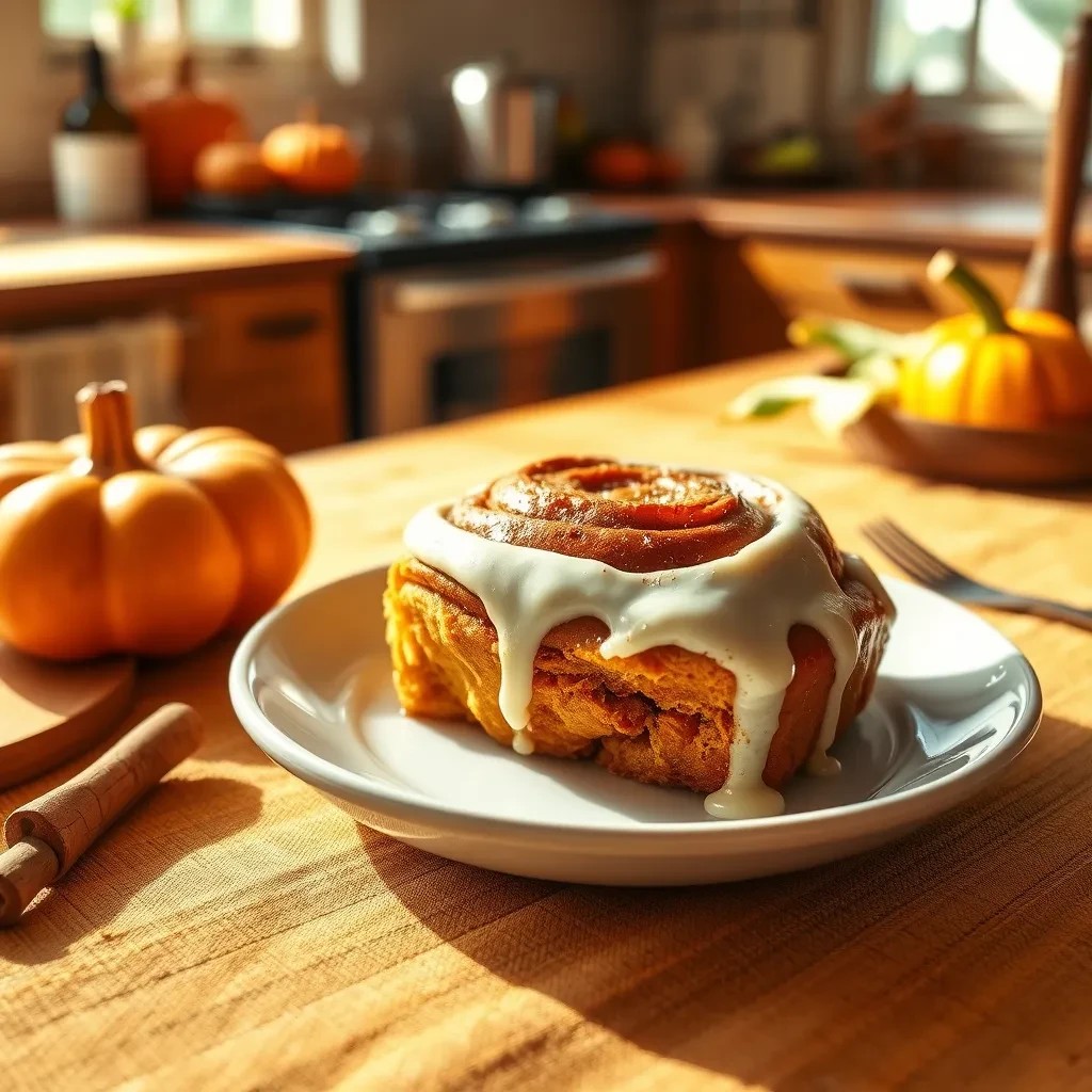 Pumpkin Spice Cinnamon Rolls recipe