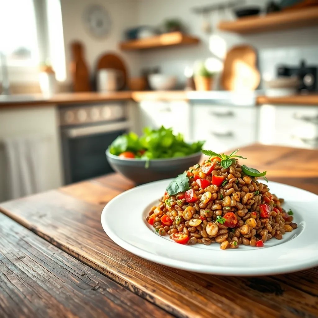 Quick and Affordable Lentil Salad recipe