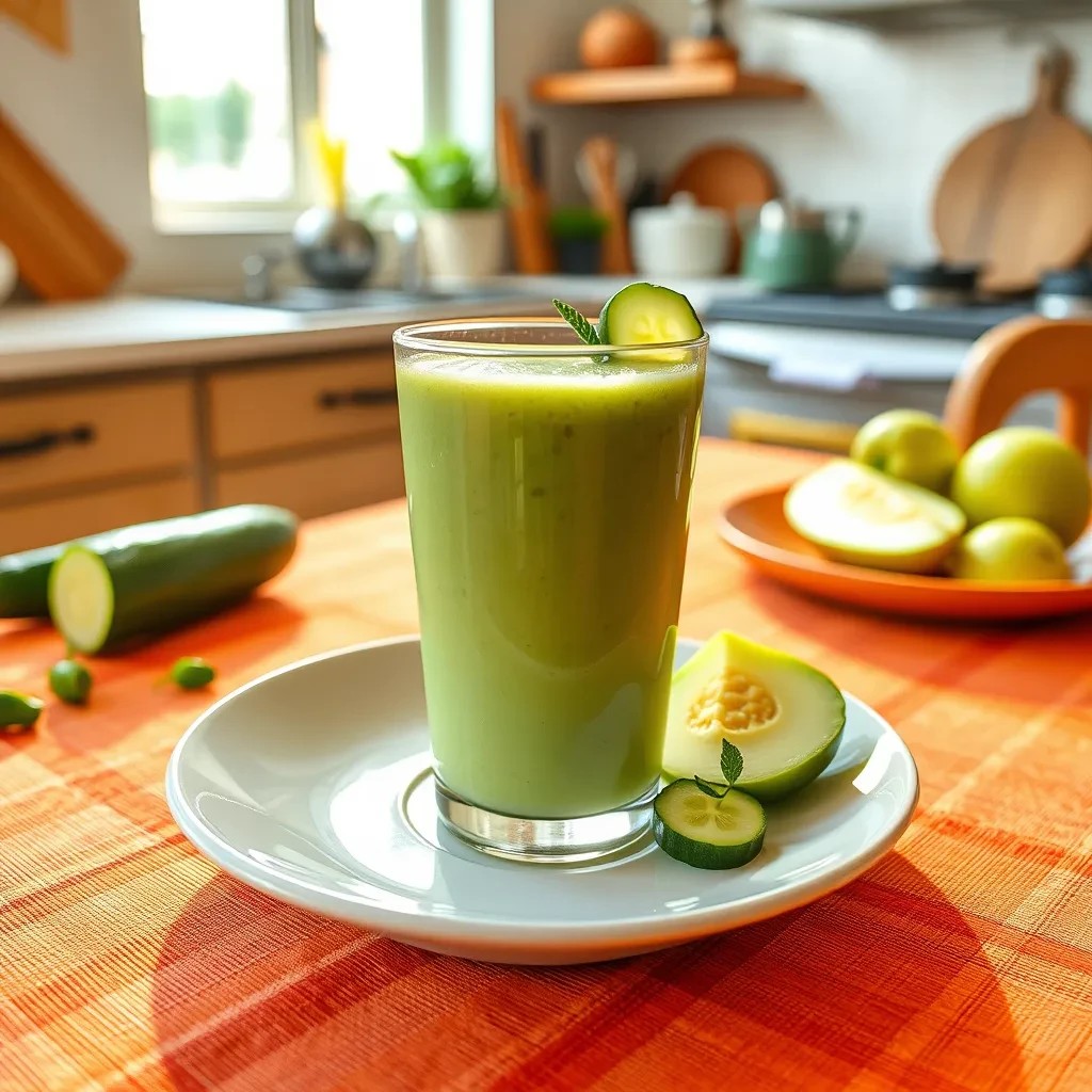 Refreshing Cucumber Honeydew Smoothie recipe