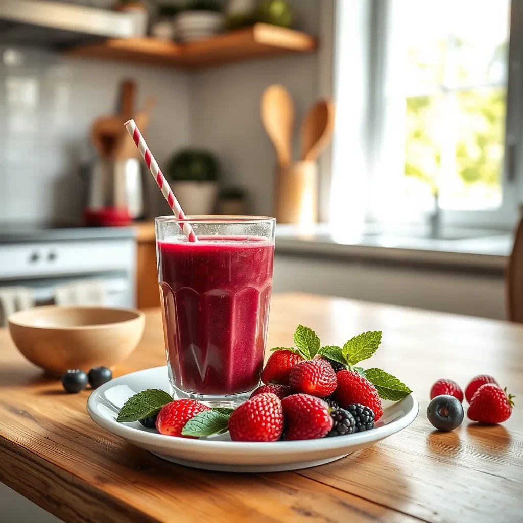 Refreshing Ginger Berry Smoothie recipe