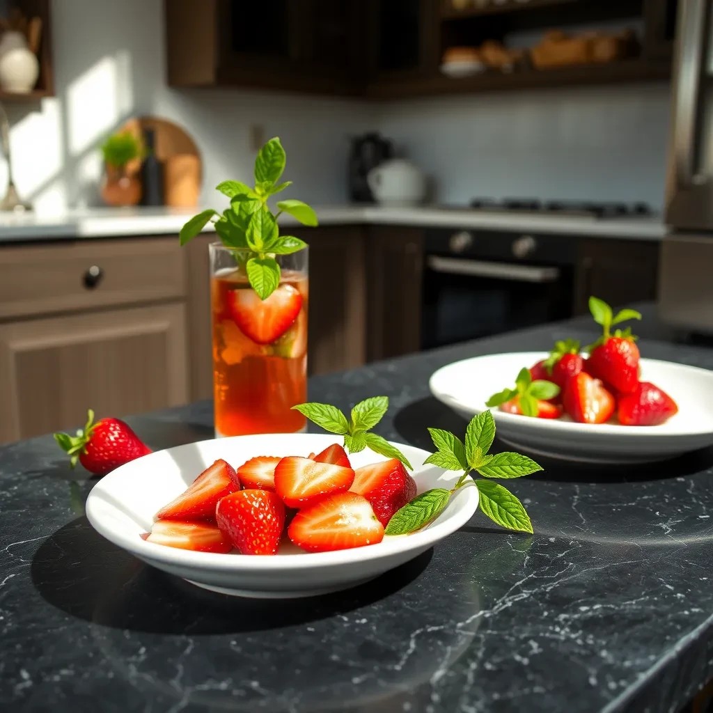 Refreshing Strawberry Ginger Mint Syrup recipe