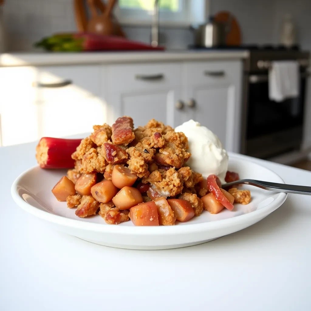 Rhubarb Crisp Dessert recipe