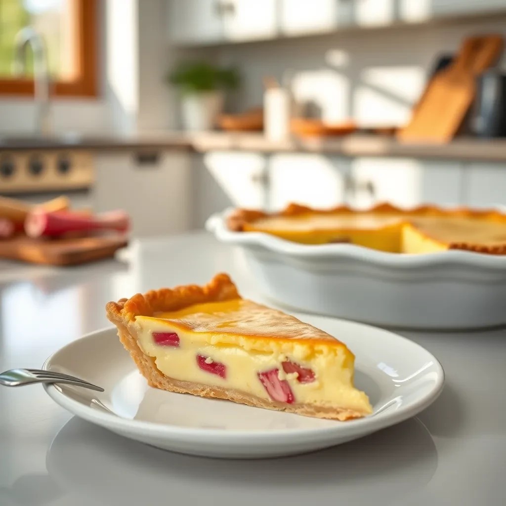 Rhubarb Custard Pie recipe