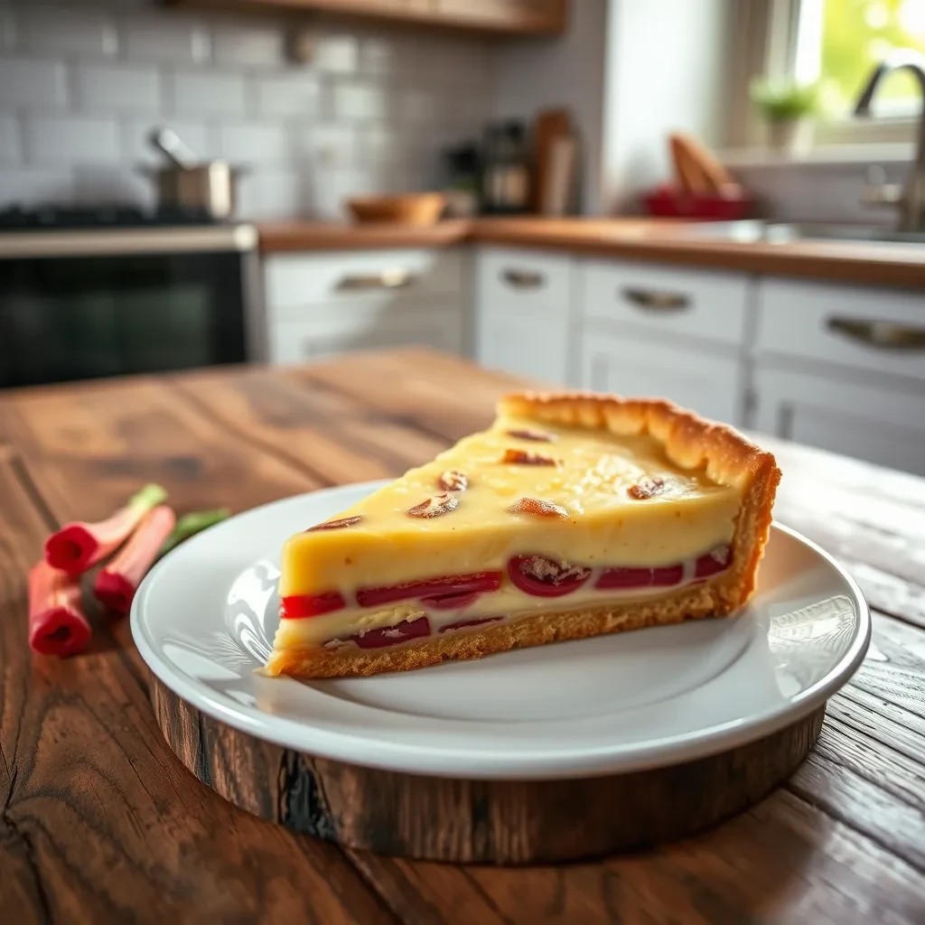 Rhubarb Custard Torte recipe