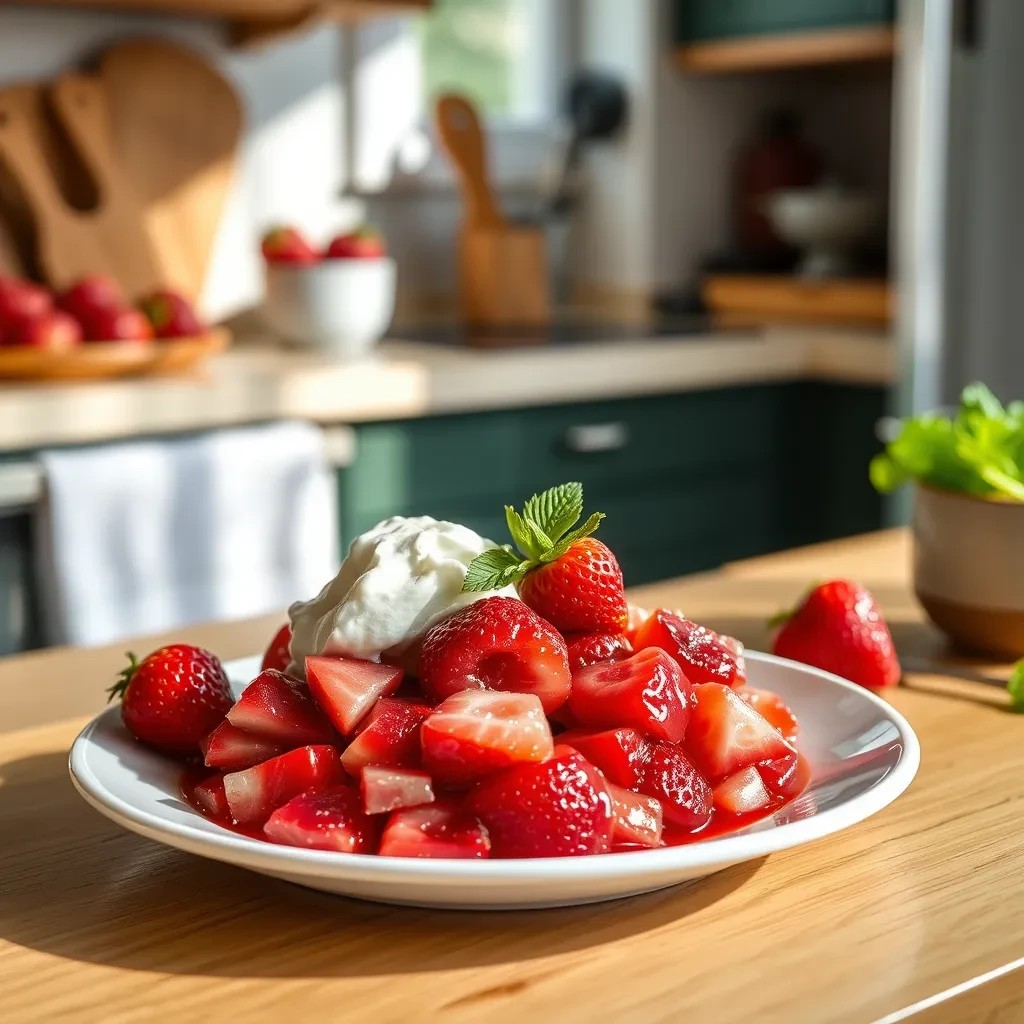 Rhubarb Strawberry Delight recipe