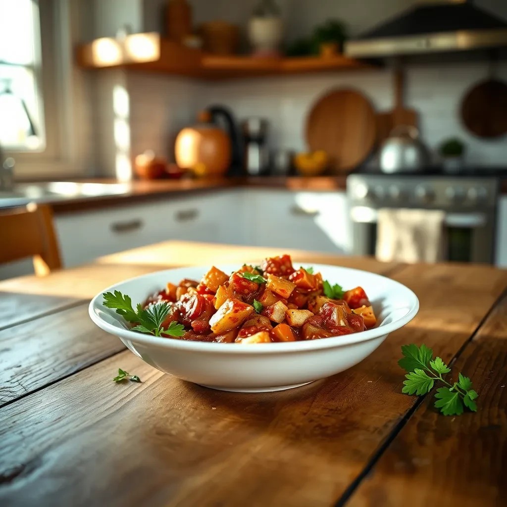 Rhubarb Turkey Chili recipe