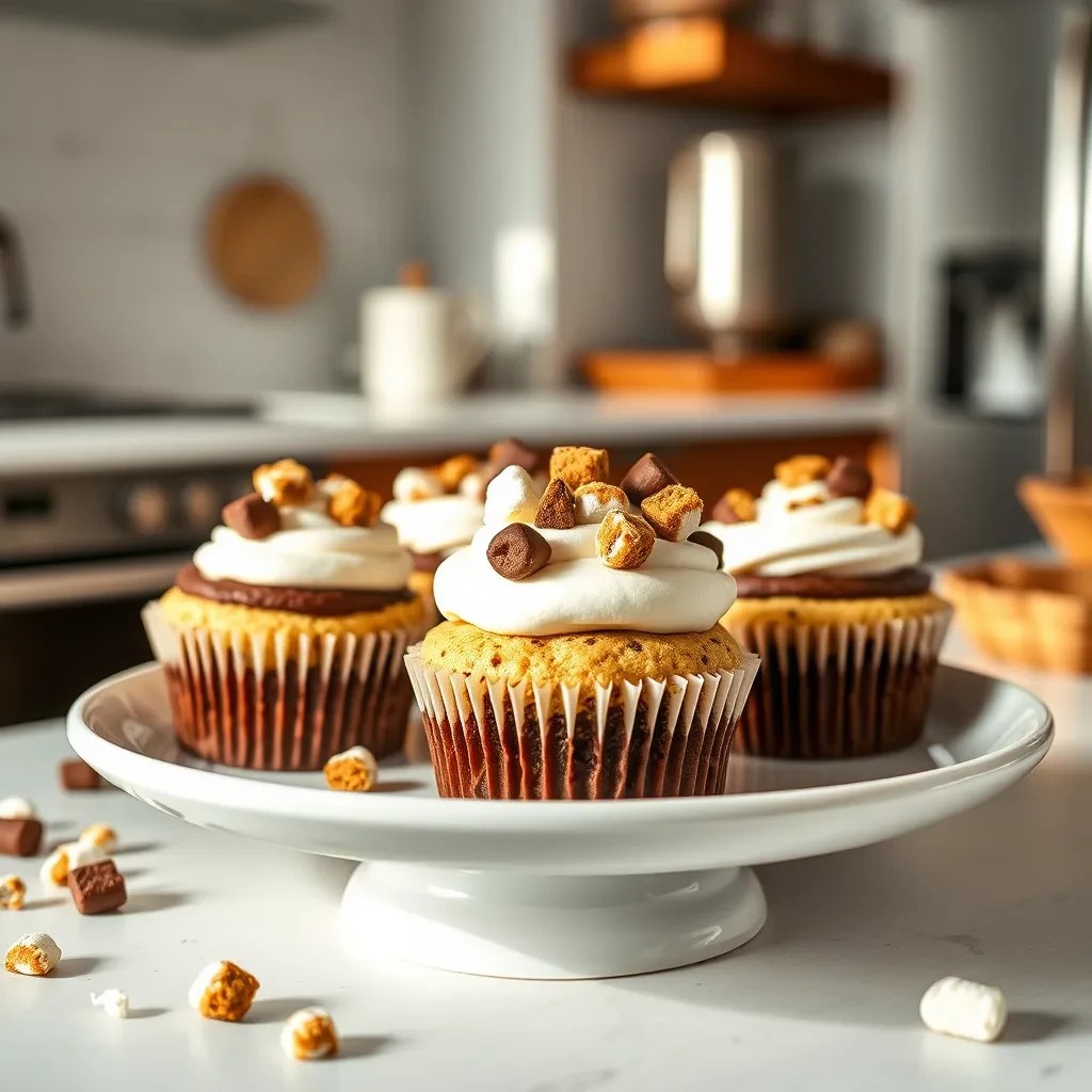 S'mores Cheesecake Cupcakes recipe