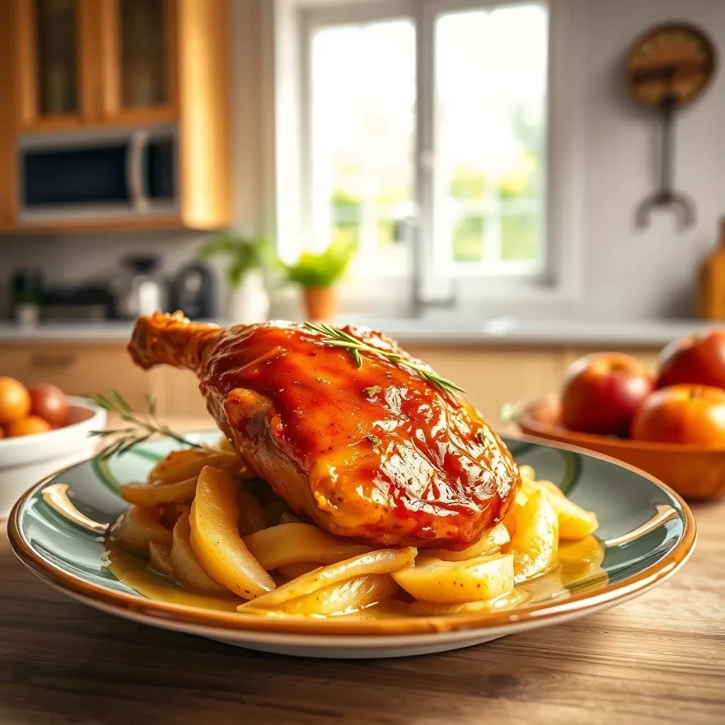 Savory Apple-Glazed Chicken recipe