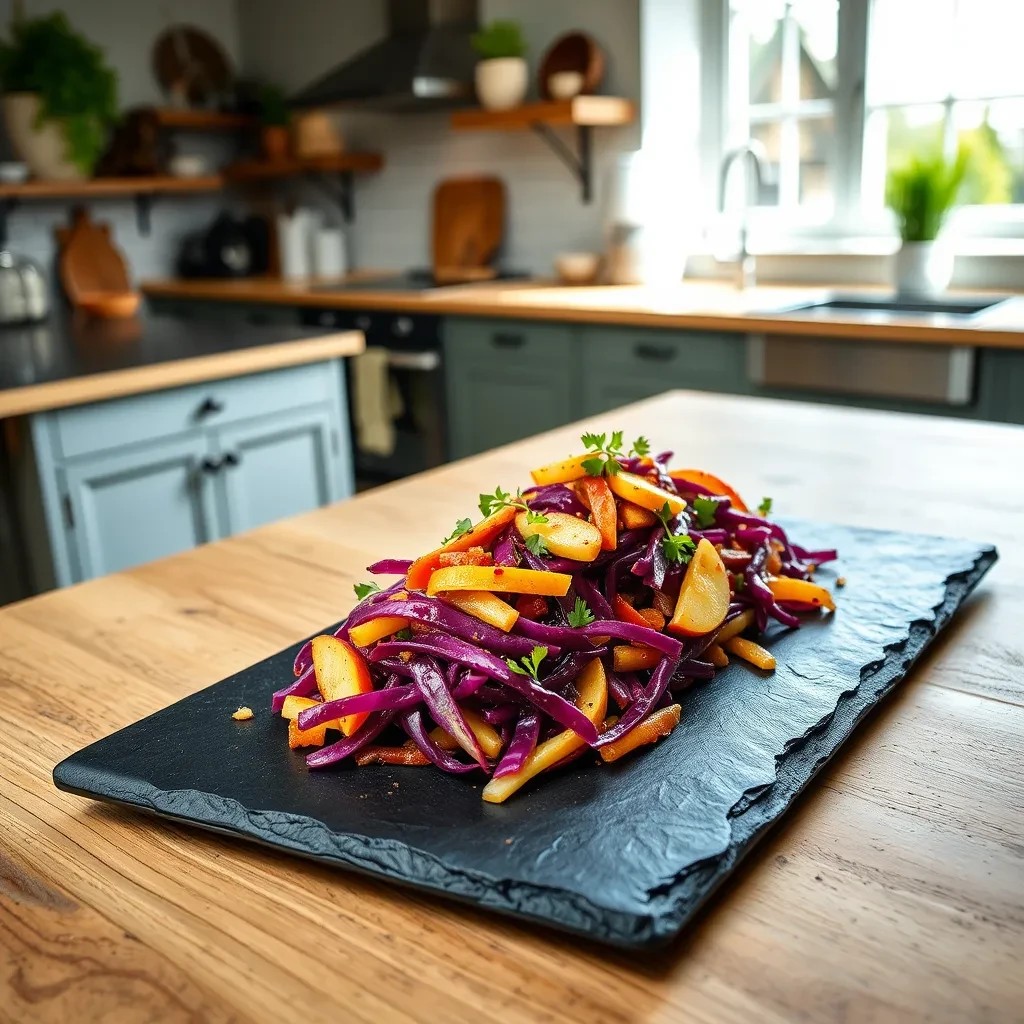 Savory Apple Red Cabbage recipe