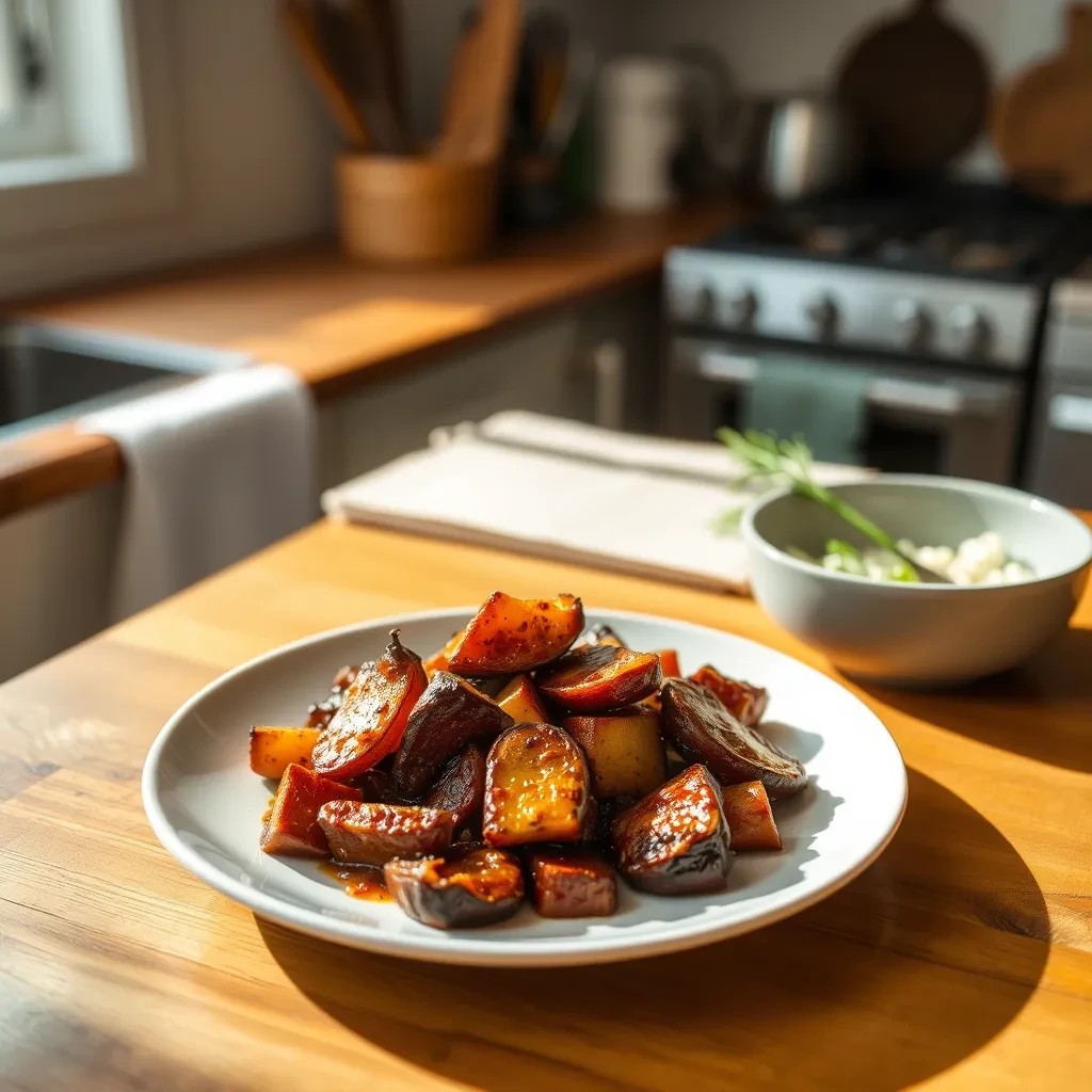 Savory Glazed Root Vegetables recipe