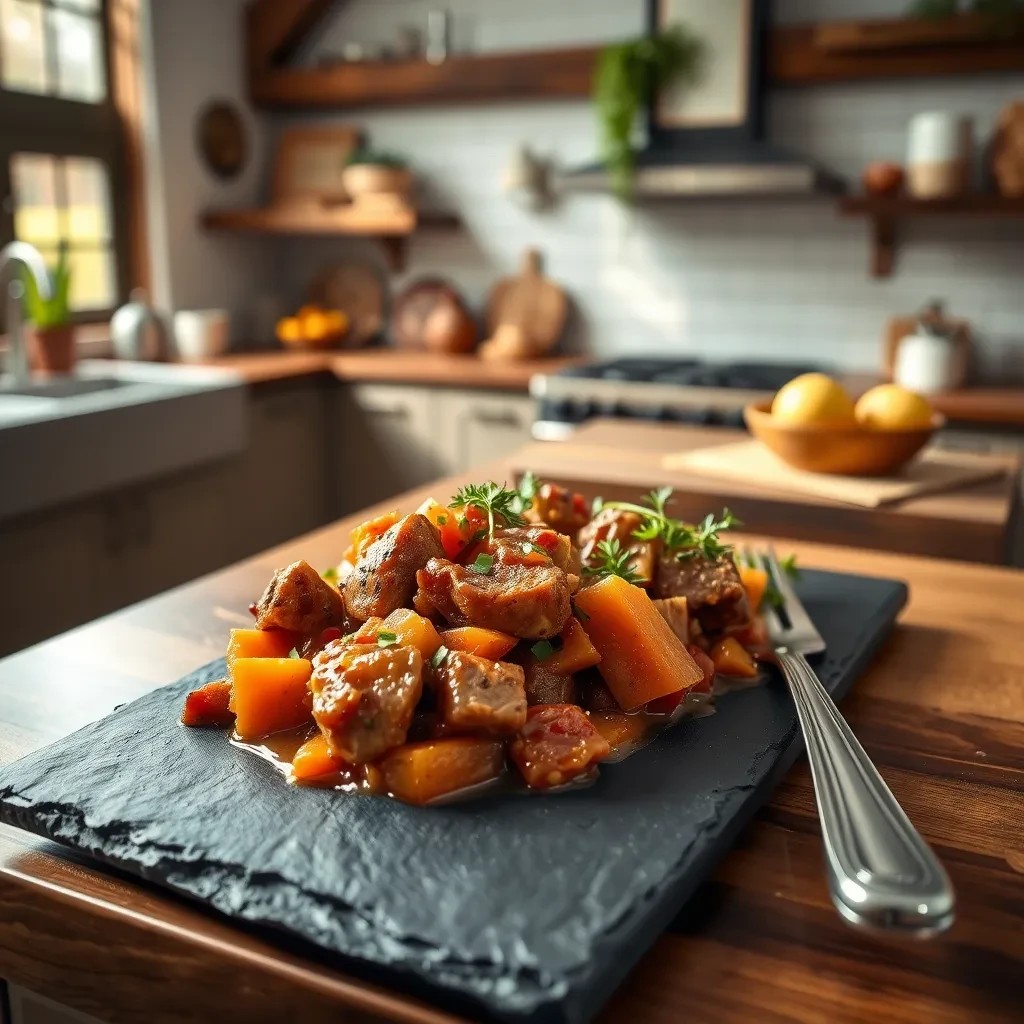 Savory Harvest Pork Stew recipe