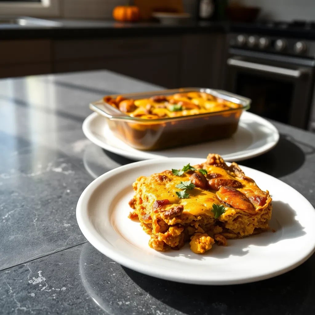 Savory Pumpkin Breakfast Casserole recipe