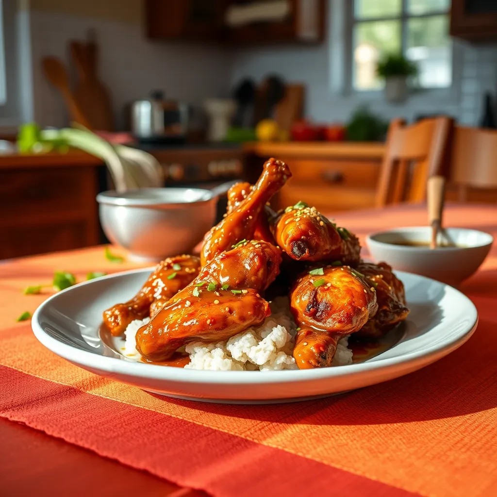 Savory Sesame Chicken Wings recipe