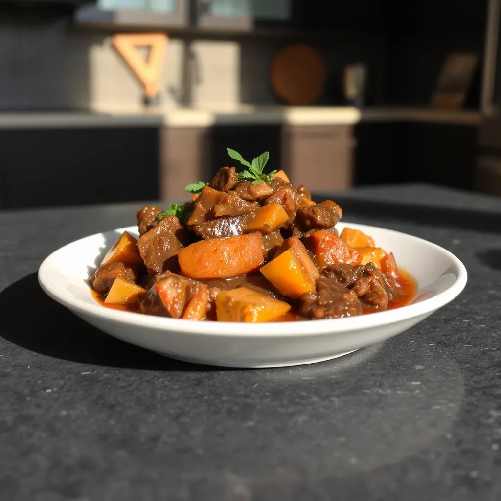 Savory Slow Cooker Beef Stew recipe