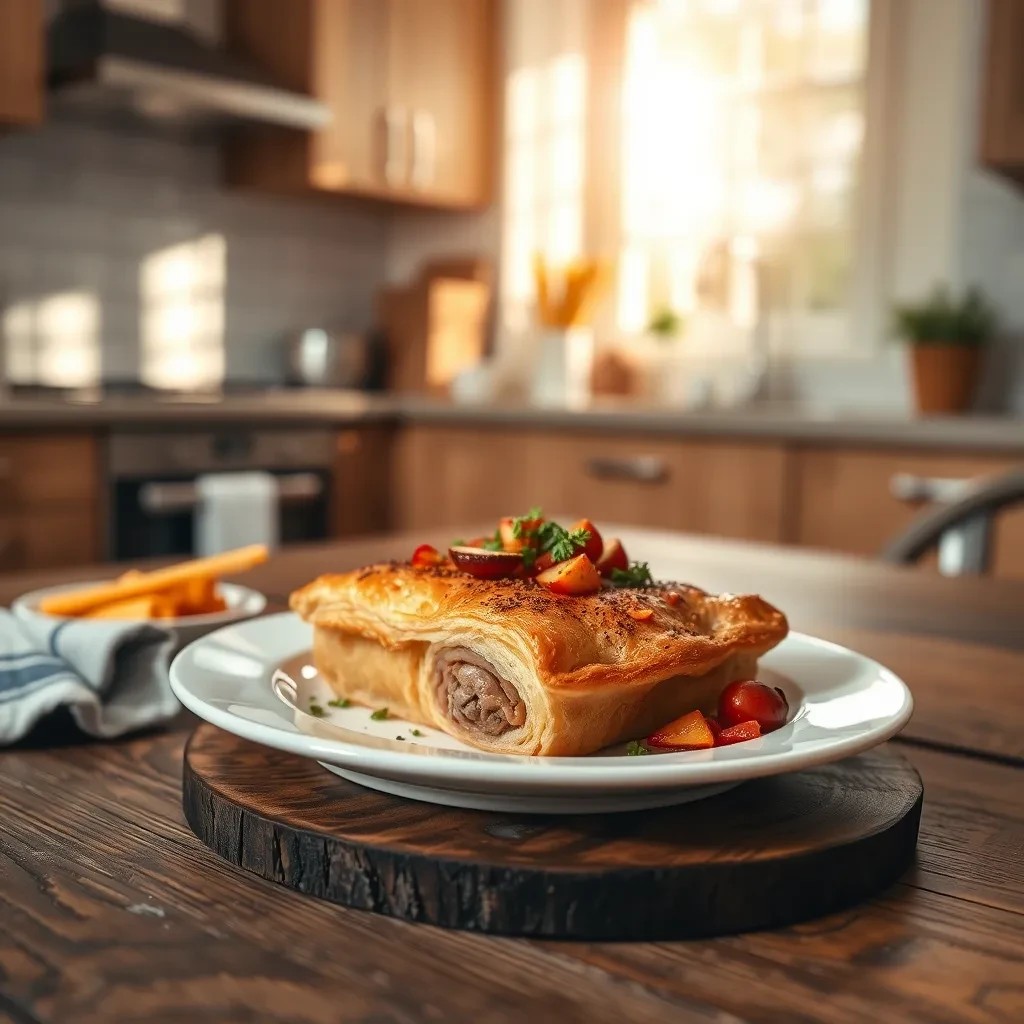 Savory Turkey Puff Pastry Delight recipe