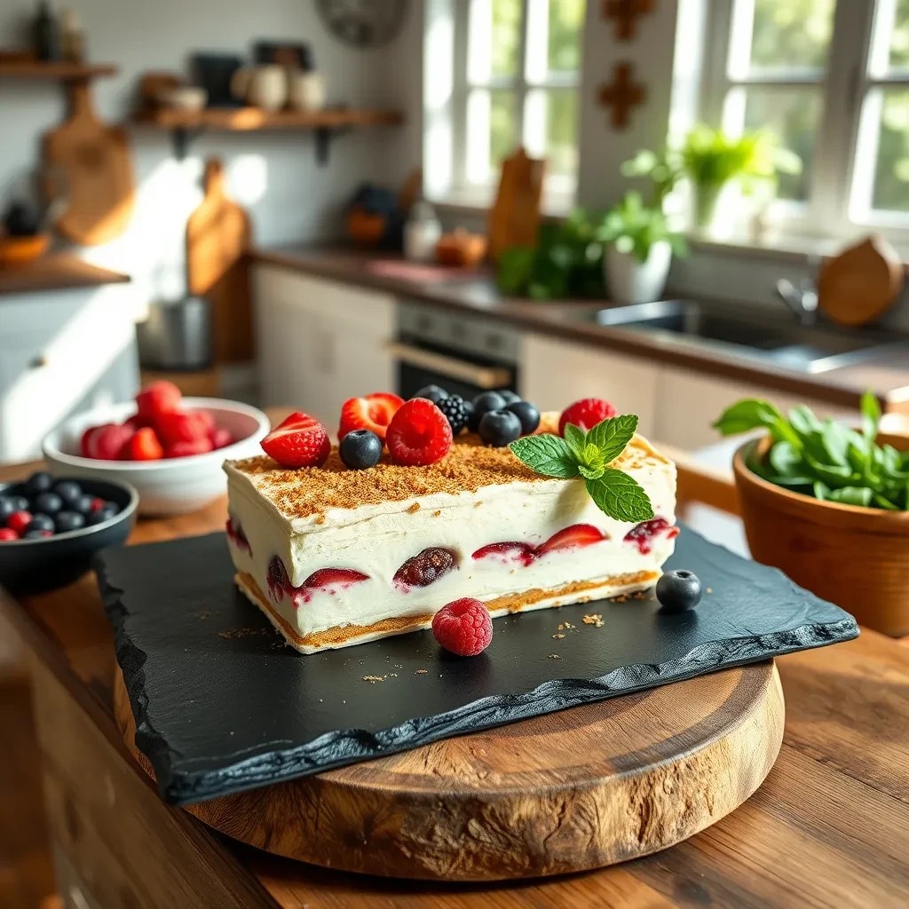 Simple Summer Tiramisu with Berries recipe