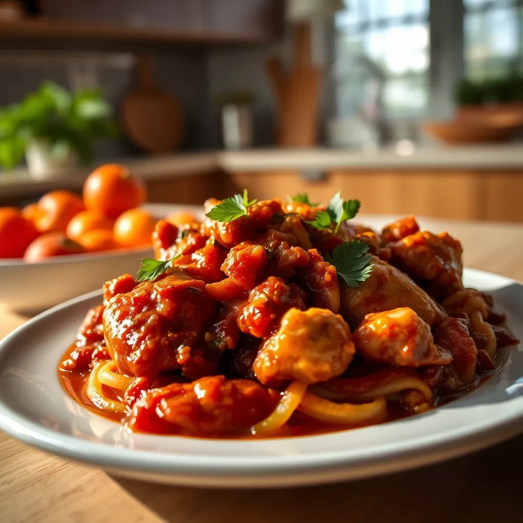 Slow Cooker Chicken Cacciatore Dish recipe