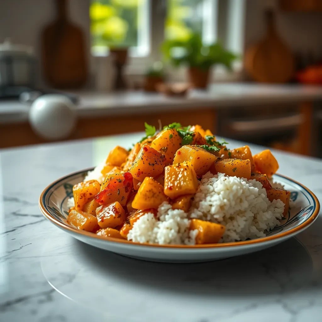 Spiced Potato Curry recipe