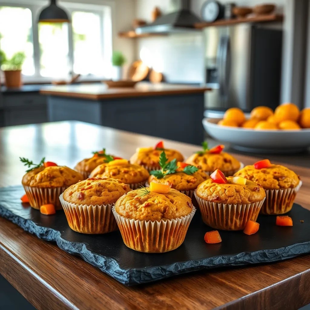 Spicy Apricot Butternut Squash Muffins recipe