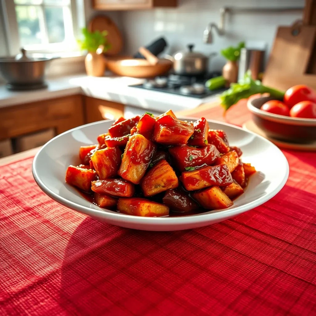 Spicy Sweet Tangy Barbecue Sauce recipe