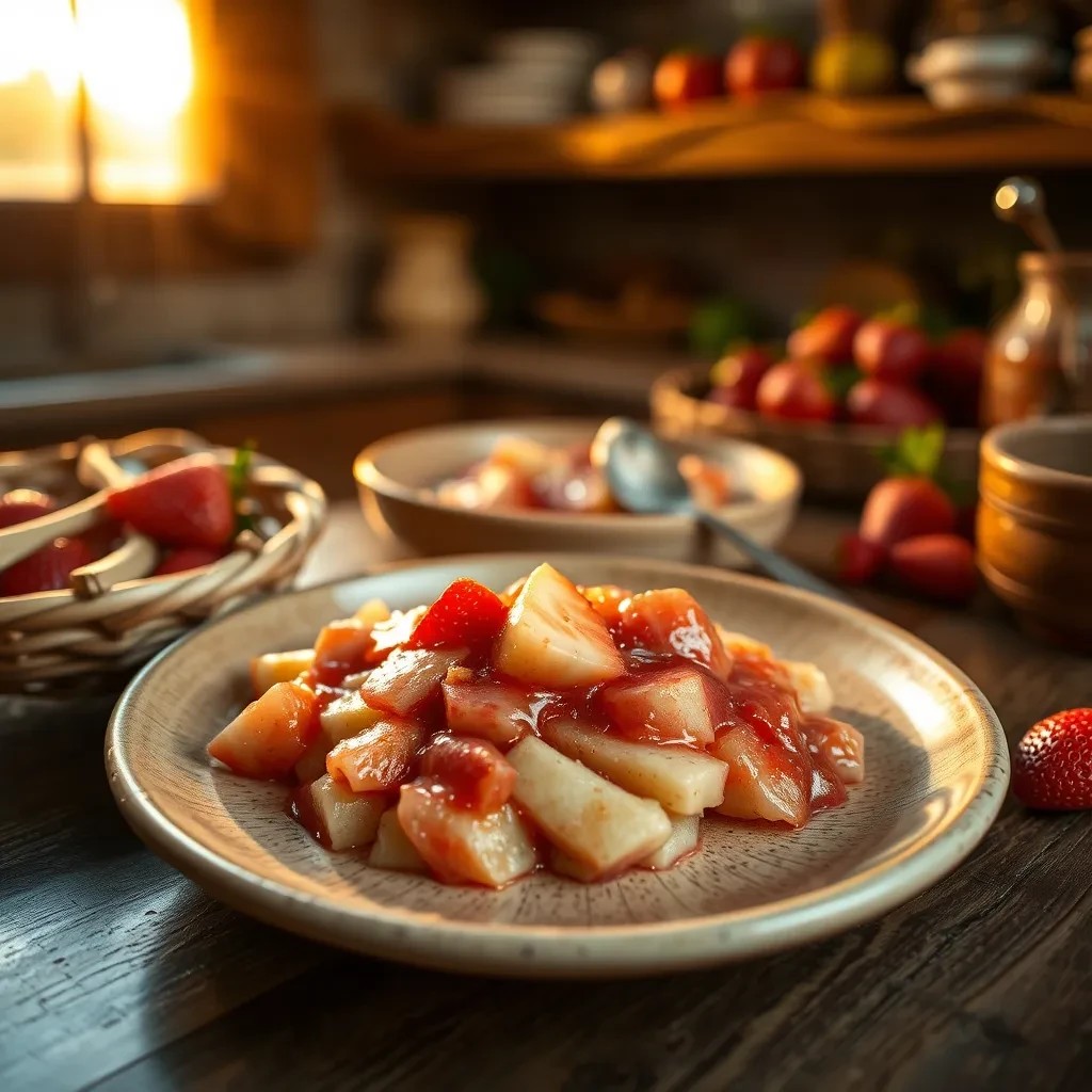 Strawberry Rhubarb Sauce recipe