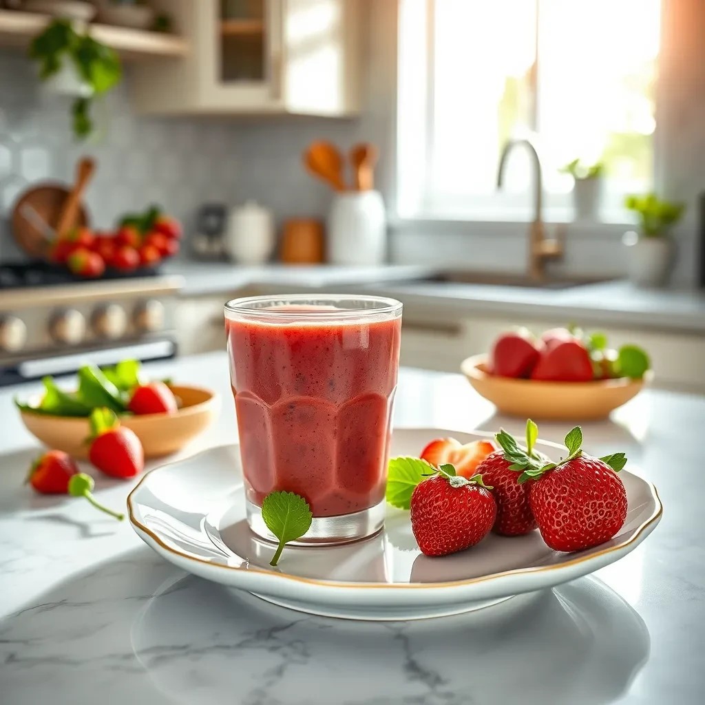 Strawberry Spinach Smoothie recipe