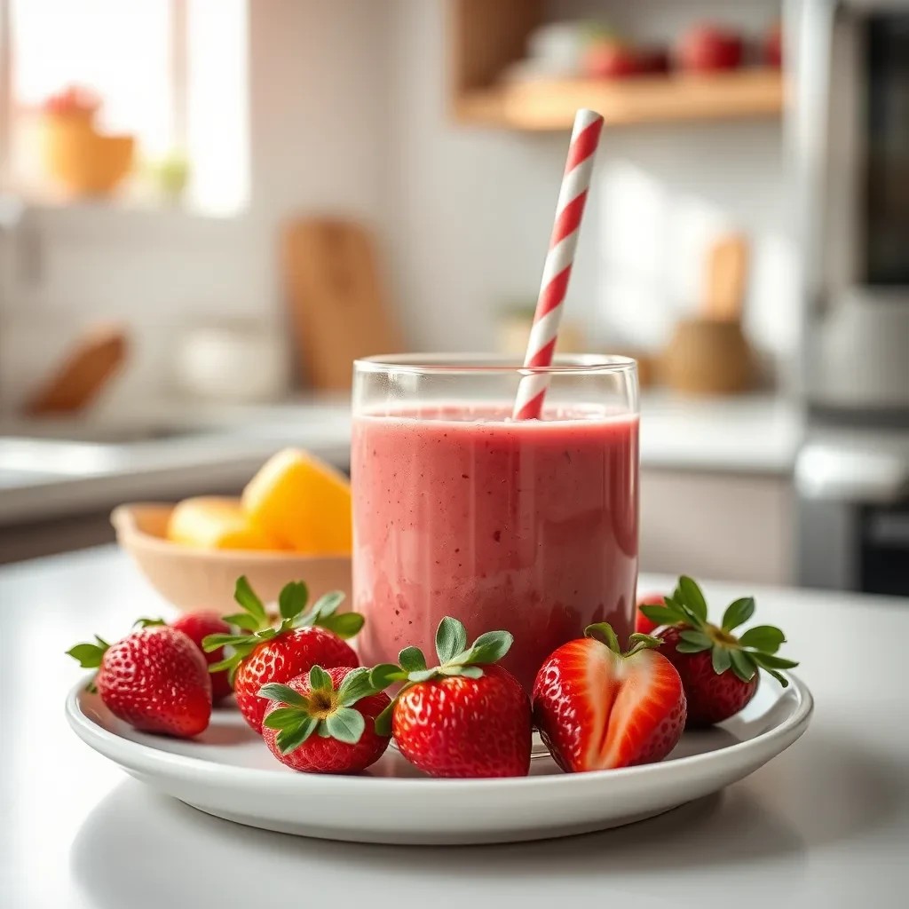 Strawberry Tofu Smoothie recipe