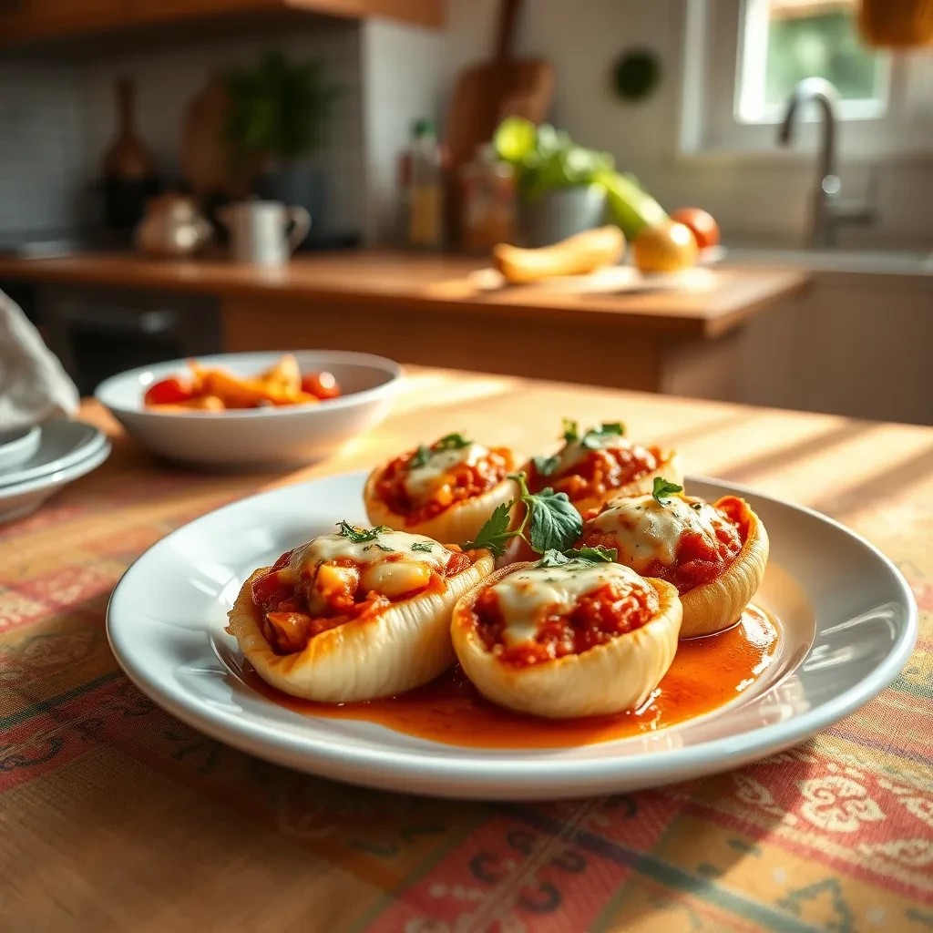 Stuffed Pizza Shells recipe