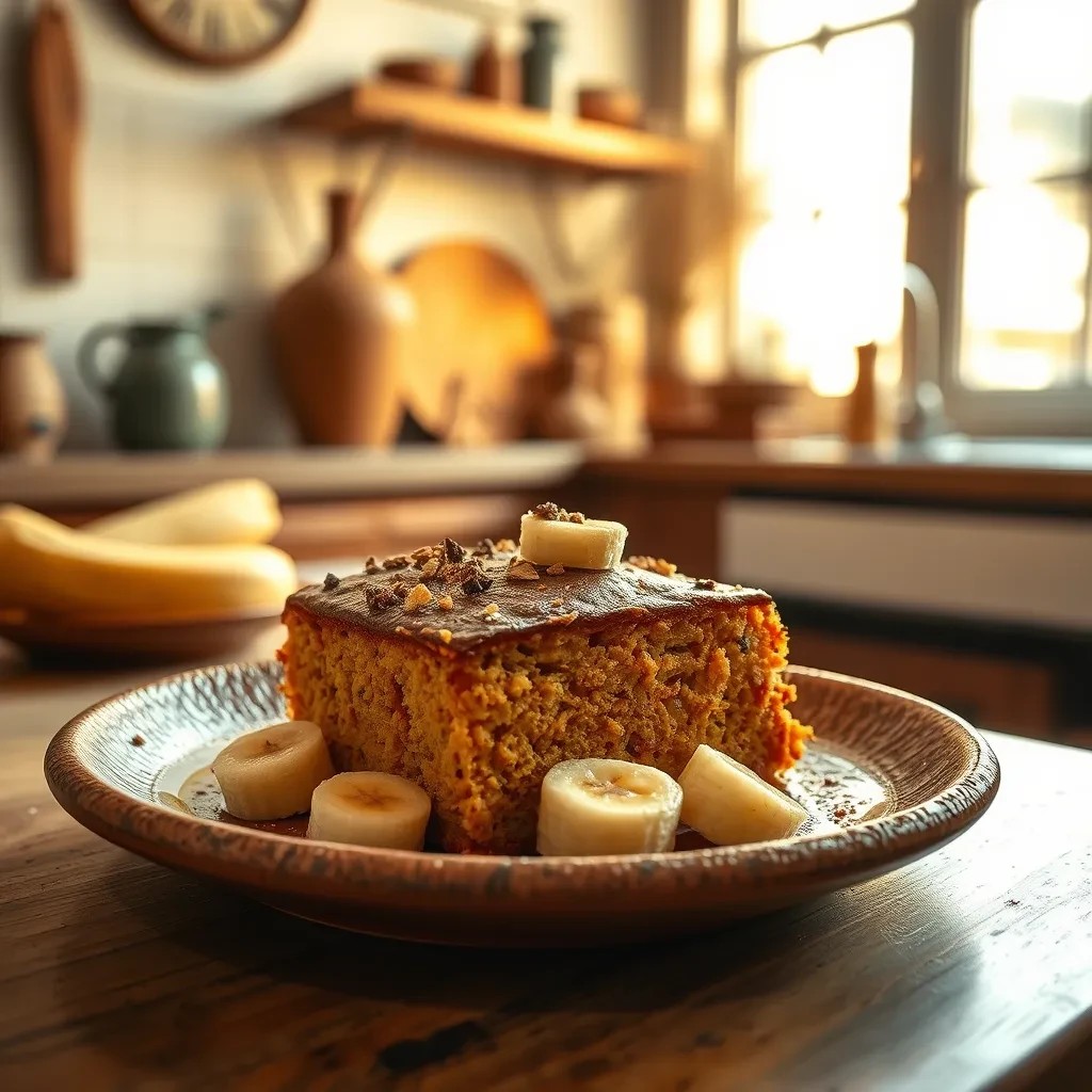 Sweet Potato Banana Cake recipe