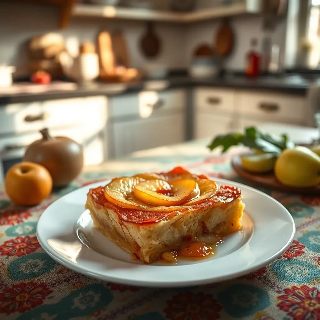 Upside Down Russian Apple Biskvit recipe