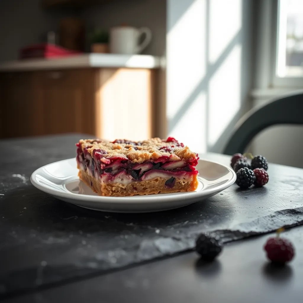 Berry Rhubarb Bars recipe