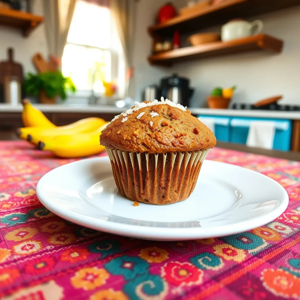 Whiskey Banana Coconut Muffins recipe