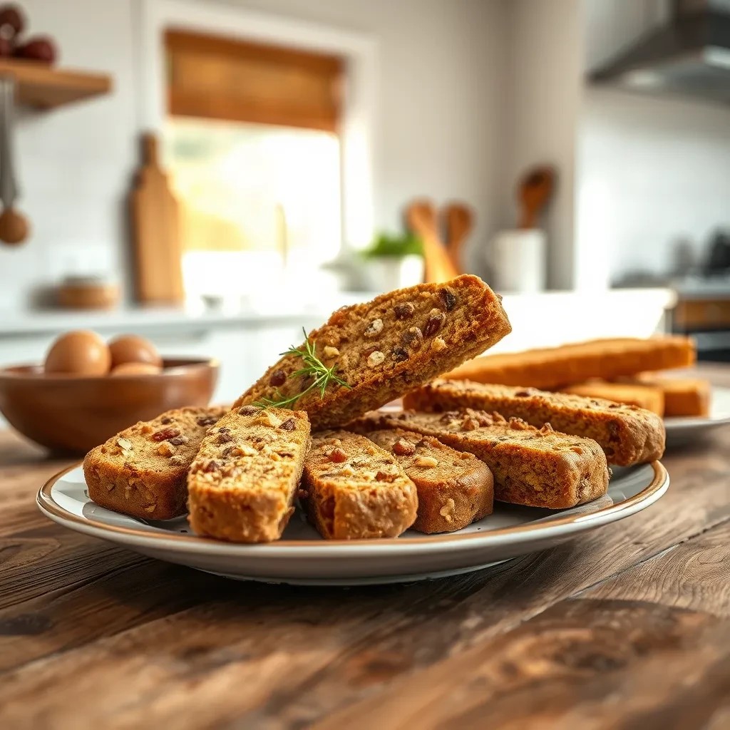 Anise Walnut Biscotti Cookies recipe