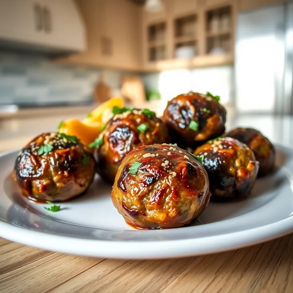 Baked Eggplant Balls recipe