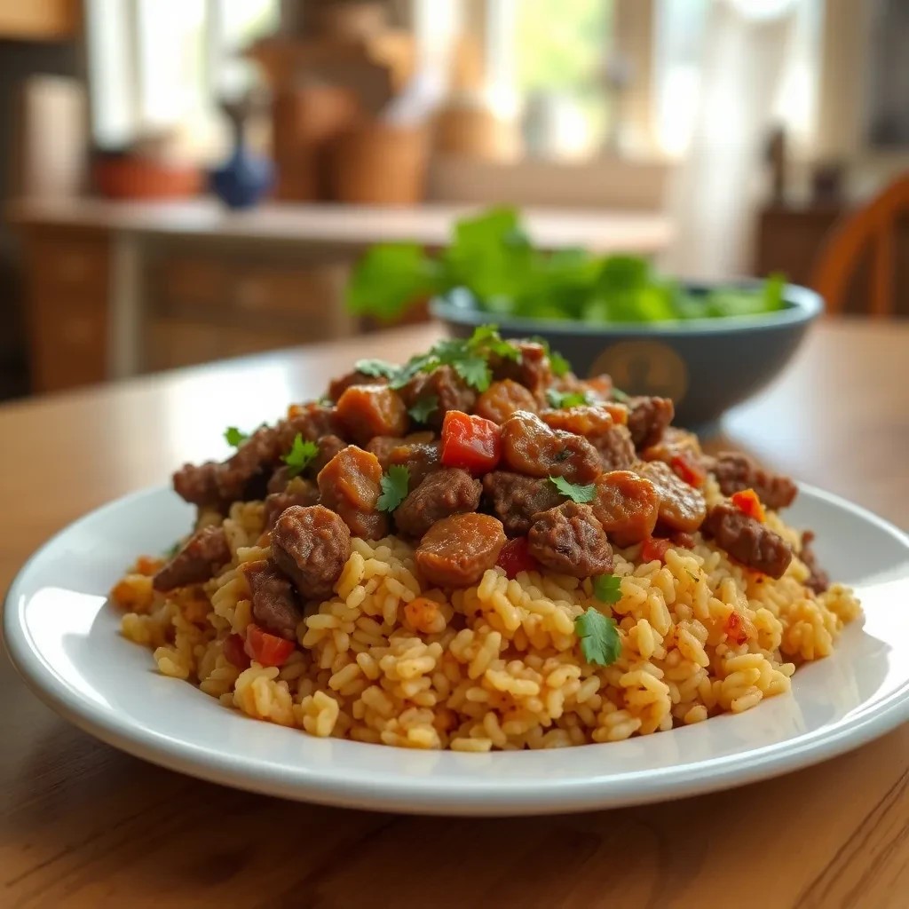 Beef Tamale Rice recipe